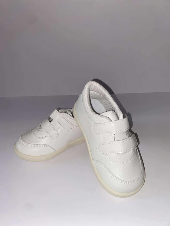 Picture of WSS919 UNISEX WHITE SCHOOL SHOES